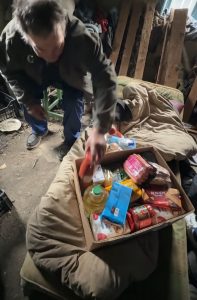 Sprijin cu alimente pentru Constantin Canaf – Împreună aducem alinare